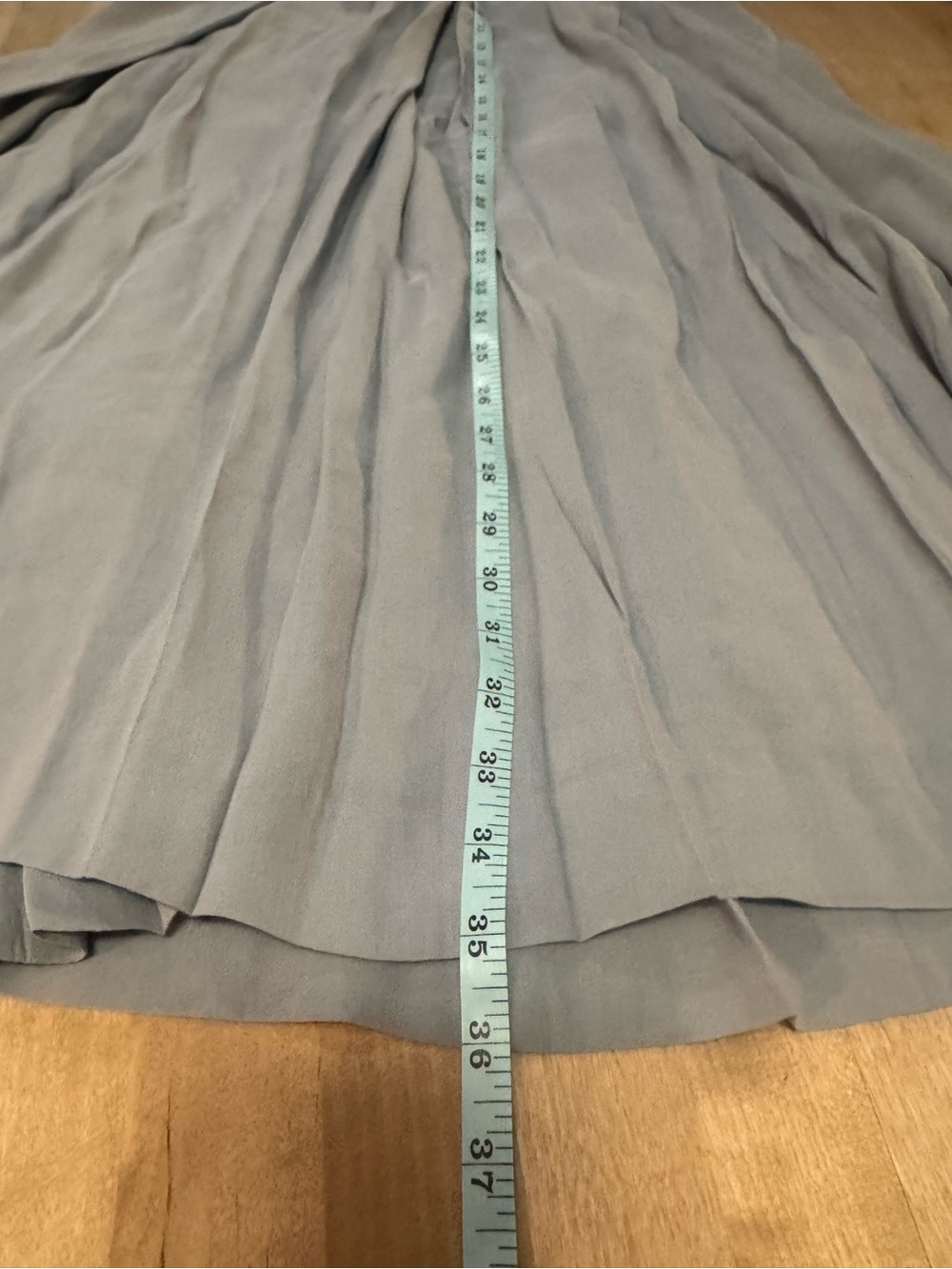 Barbara Bui Light Blue/gray Pleated Maxi Skirt with Side Buttons - Picture 6 of 6